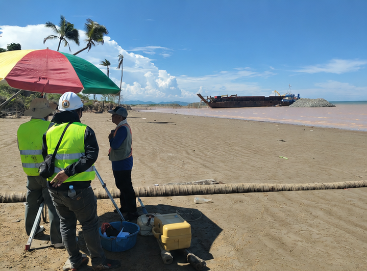 Pembangunan Pengaman Pantai Padaidi (Lanjutan) di Pulau Sebatik, Kabupaten Nunukan